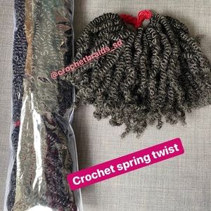 Crochet spring twist hair extensions